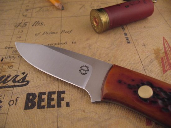 Bob Dozier - Rare Small Trapper - Amber Jigged Bone - Image 3