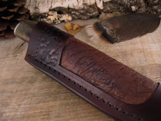 Herb Derr - Wooly Mammoth Drop Point - Hand Forged Damascus - Image 8