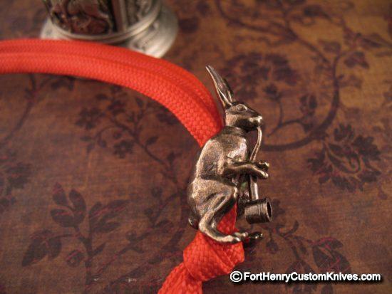 Michael Zieba - Rabbit Smoking Pipe - Bronze Bead - Image 2