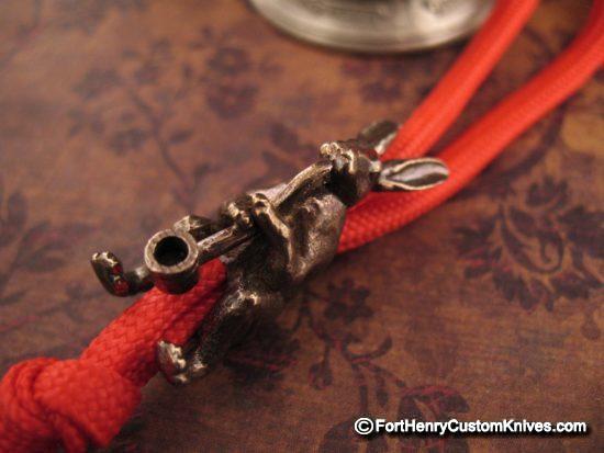 Michael Zieba - Rabbit Smoking Pipe - Bronze Bead - Image 3