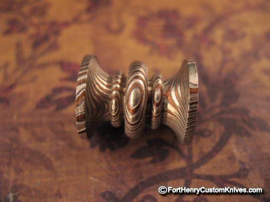 Ti_Gear_Design - Lg Mokume Lanyard Bead - Image 4