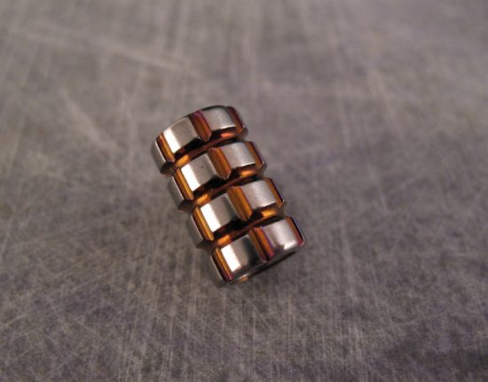Ti_Gear_Design - Cross Hatched Titanium Bead