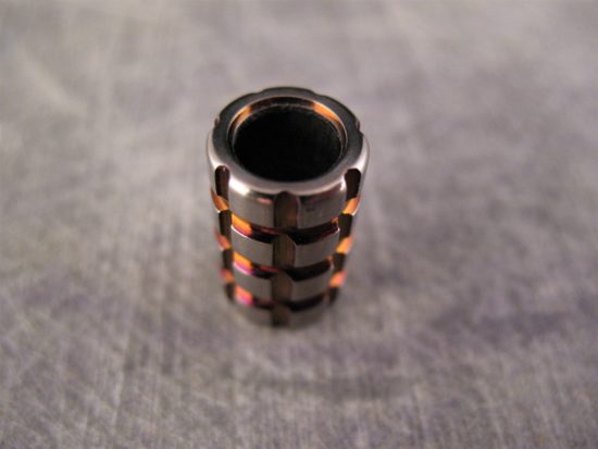 Ti_Gear_Design - Cross Hatched Titanium Bead - Image 3