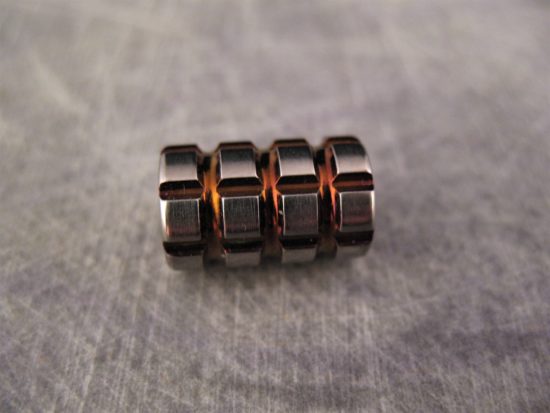 Ti_Gear_Design - Cross Hatched Titanium Bead - Image 4
