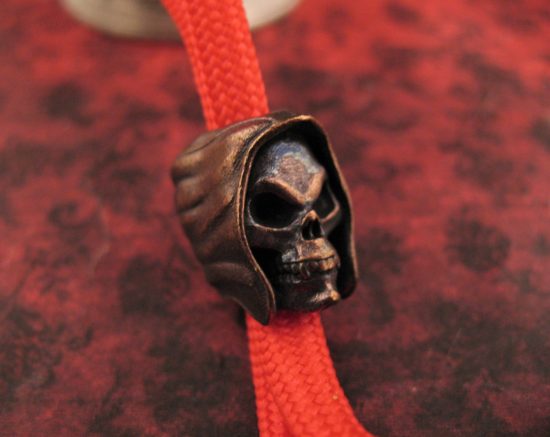 Michael Zieba - Limited Edition - Copper Grim Reaper Bead - Image 4