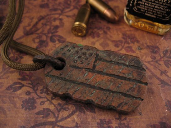 Miller Bros. Blades - Custom Copper Dog Tag Pendant