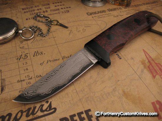 Hiroaki Ohta - Rare Woods Belt Knife - VG10 Damascus