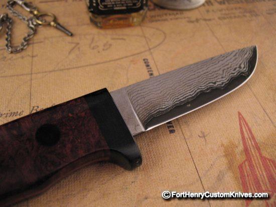 Hiroaki Ohta - Rare Woods Belt Knife - VG10 Damascus - Image 5