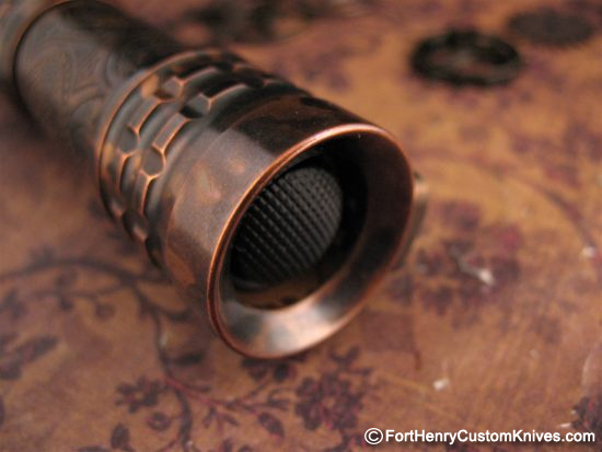 Ti2Design / Mike Bond - Custom Copper Pele Light - Prototype "Viking" Etch - Image 6