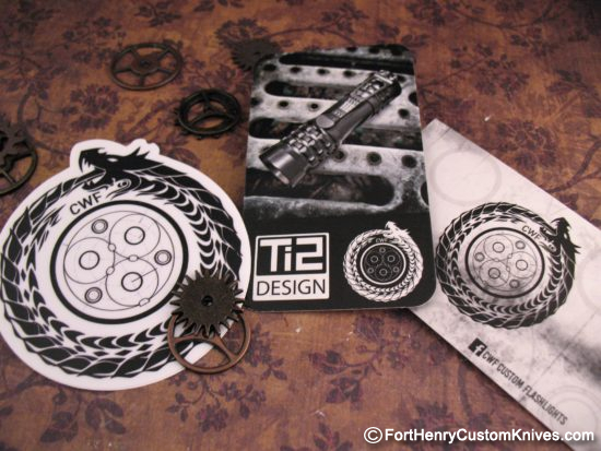 Ti2Design / Mike Bond - Custom Copper Pele Light - Prototype "Viking" Etch - Image 8