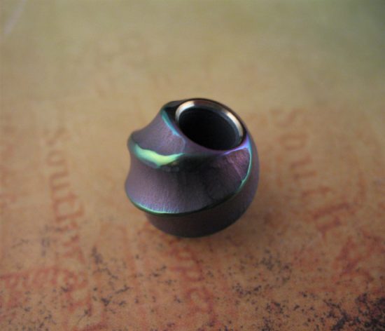 Ti_Gear_Design - Med Sculpted Ball Titanium Bead - Image 3