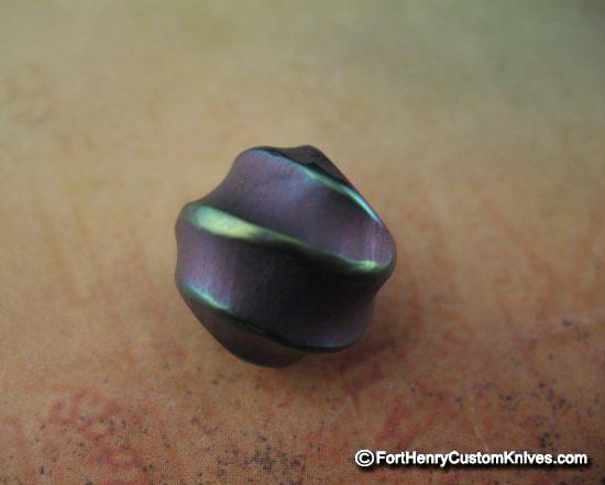 Ti_Gear_Design - Med Sculpted Ball Titanium Bead
