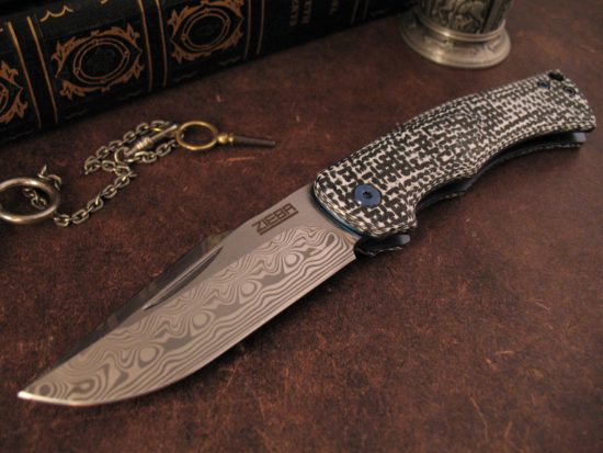 Michael Zieba - NEW - Heritage Slipjoint - Damasteel