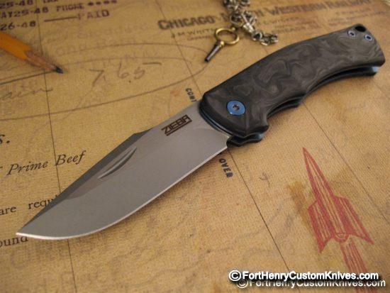 Michael Zieba - NEW - Custom Heritage Slipjoint - Carbon Fiber