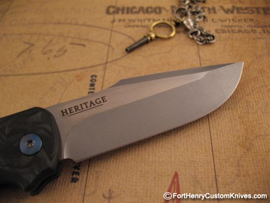 Michael Zieba - NEW - Custom Heritage Slipjoint - Carbon Fiber - Image 6