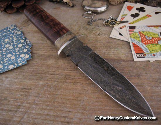 Herb Derr - Gambler's Dagger - NEW Damascus Pattern