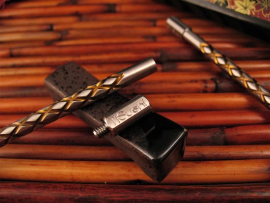 Steve Kelly - Ti Sushi Chopsticks - Custom Anodized Titanium - Image 2