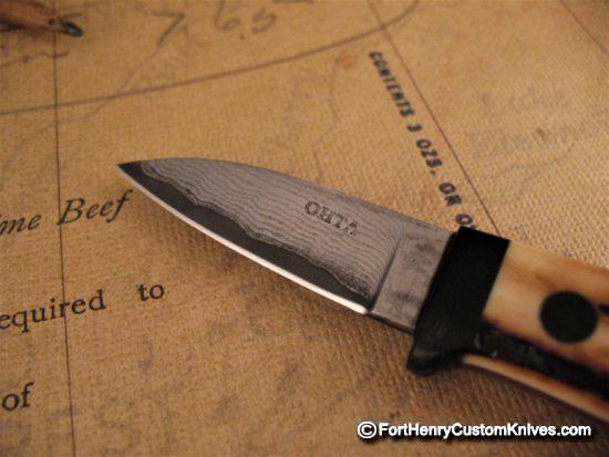 Hiroaki Ohta - Gentleman's Stag Belt Knife - San Mai - Image 3