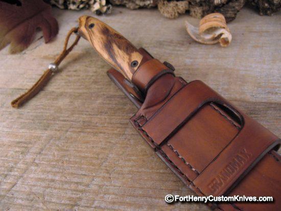 Charles De Buyer / Opus Knives - Custom Ness Wolf - Zebrano Wood - Image 7