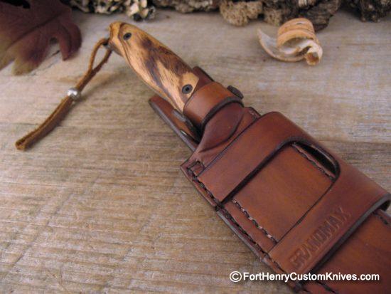 Charles De Buyer / Opus Knives - Custom Ness Wolf - Zebrano Wood - Image 7