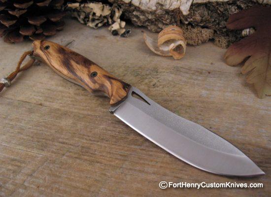 Charles De Buyer / Opus Knives - Custom Ness Wolf - Zebrano Wood - Image 6