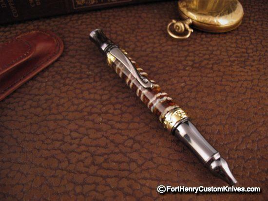 Courtney Turnage - Custom Mammoth Tooth Pen w/Sheath