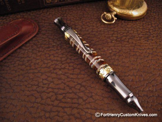 Courtney Turnage - Custom Mammoth Tooth Pen w/Sheath