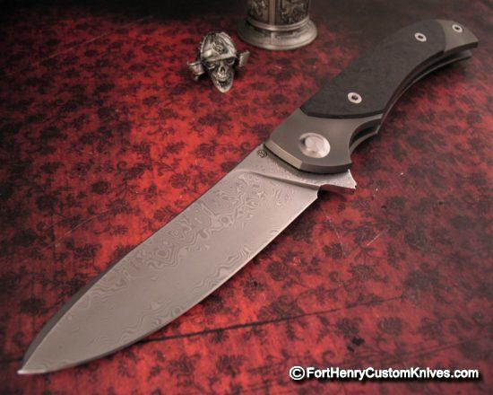 Alexander Cheburkov - Freeze XL Flipper - Stainless Damascus