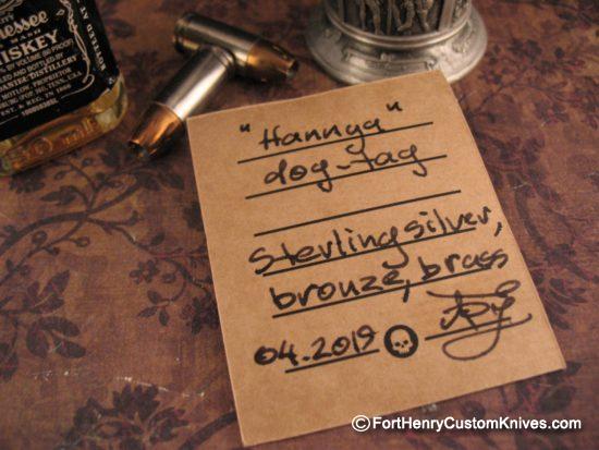 Beard & Bones - Tri Metal 3D Dog Tag - "Hannya" - Image 7