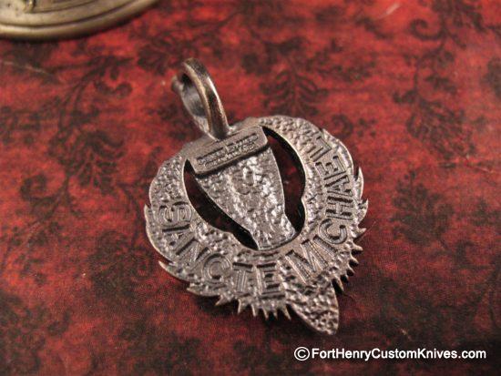 Steel Flame - Mini Sancte Michael Pendant - Sterling - Image 4