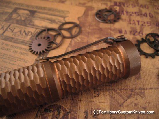 Hanko Machine Works - Copper Gunner Grip Trident - Steel Flame Clip - Image 3