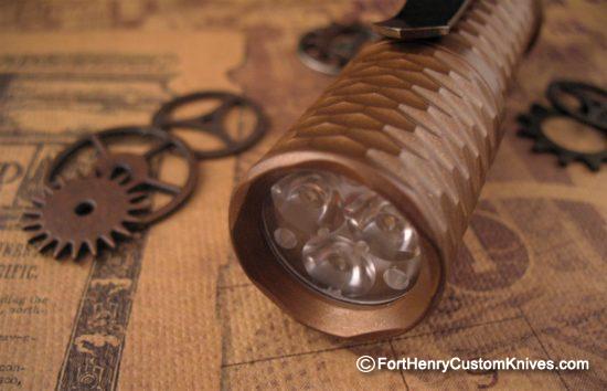 Hanko Machine Works - Copper Gunner Grip Trident - Steel Flame Clip - Image 4