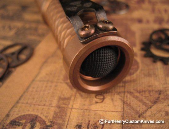 Hanko Machine Works - Copper Gunner Grip Trident - Steel Flame Clip - Image 5
