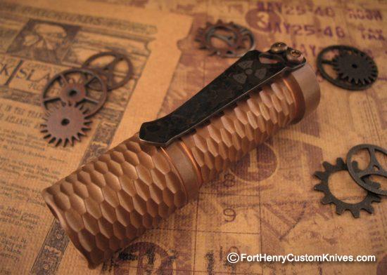 Hanko Machine Works - Copper Gunner Grip Trident - Steel Flame Clip - Image 6