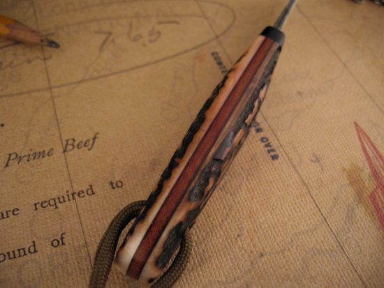 Hiroaki Ohta - Gentleman's Stag Belt Knife - San Mai - Image 4