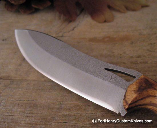 Charles De Buyer / Opus Knives - Custom Ness Wolf - Zebrano Wood - Image 3