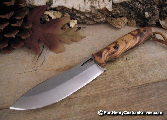 Charles De Buyer / Opus Knives - Custom Ness Wolf - Zebrano Wood