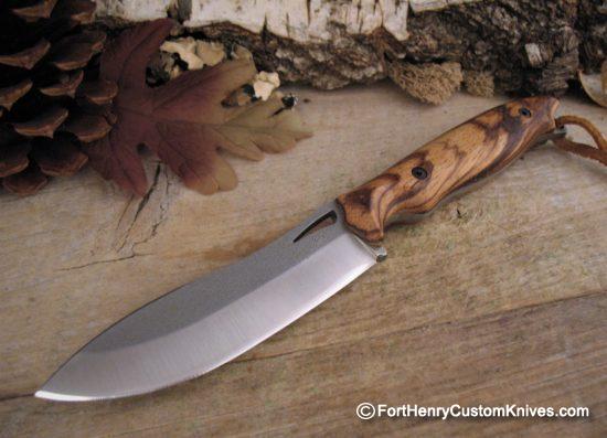 Charles De Buyer / Opus Knives - Custom Ness Wolf - Zebrano Wood