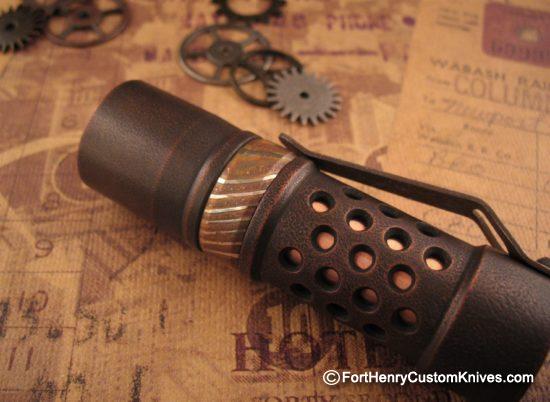Barrel Custom Flashlight - Custom Copper M2JN - Gen 3 - Image 3
