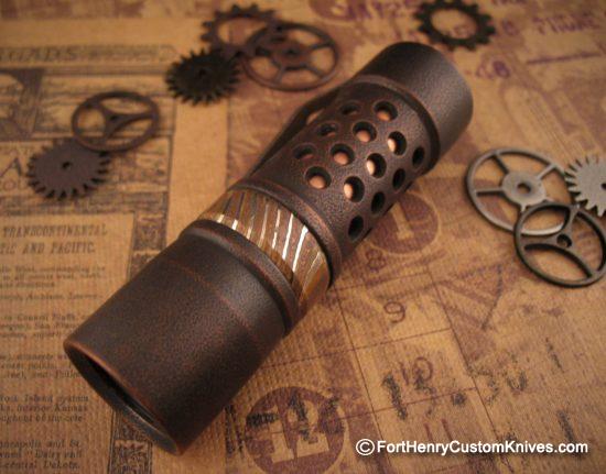 Barrel Custom Flashlight - Custom Copper M2JN - Gen 3 - Image 6
