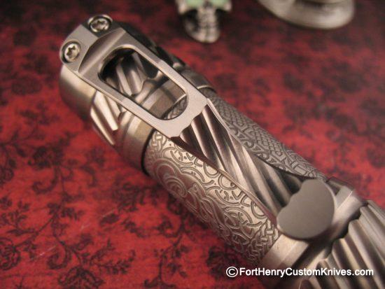 Ti2Design / Mike Bond - Custom Titanium Pele Light - Rare Twist Pattern - Image 4