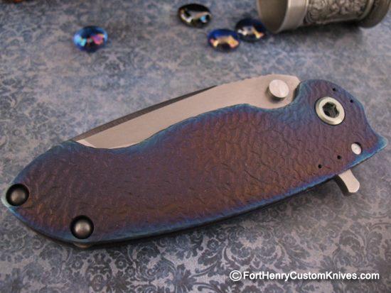 DireWare - V-5 Solo Non-Recurve Flipper - Hammered Titanium - Image 2