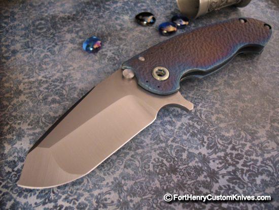 DireWare - V-5 Solo Non-Recurve Flipper - Hammered Titanium