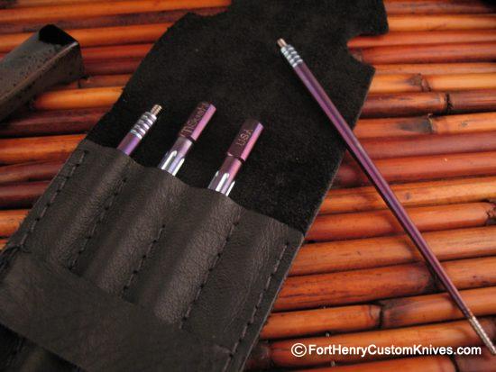 Steve Kelly - Ti Sushi Chopsticks - Custom Anodized Titanium - Image 8