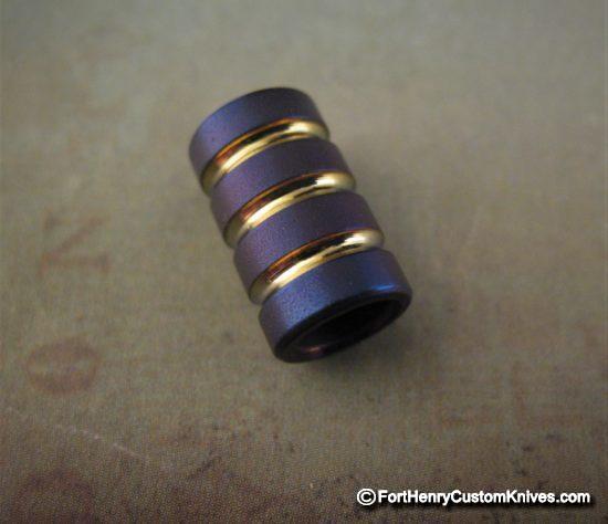 Ti_Gear_Design - Titanium Lanyard Bead - Small