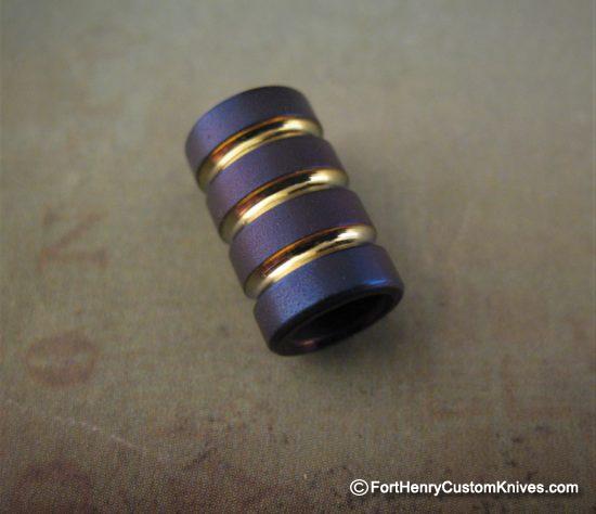Ti_Gear_Design - Titanium Lanyard Bead - Small