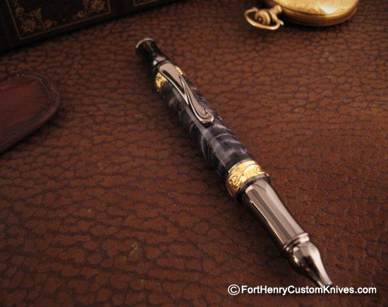 Courtney Turnage - Custom Mammoth Tooth Pen - Free Leather Sheath - Image 2
