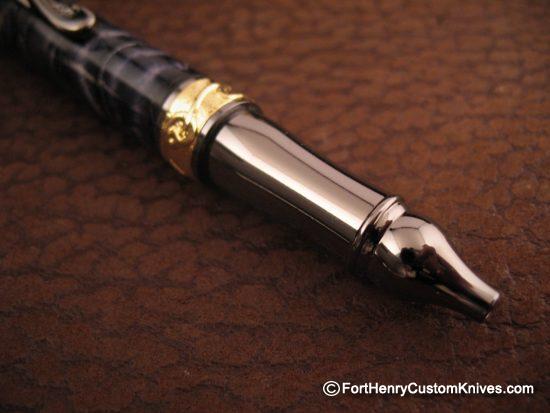 Courtney Turnage - Custom Mammoth Tooth Pen - Free Leather Sheath - Image 7