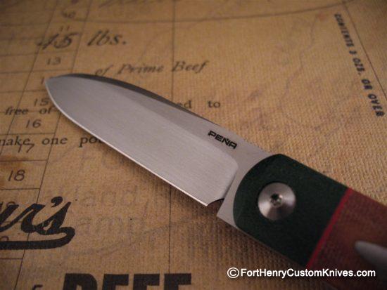 Enrique Pena - Custom Front Flipper Barlow - Free Leather Sheath - Image 4