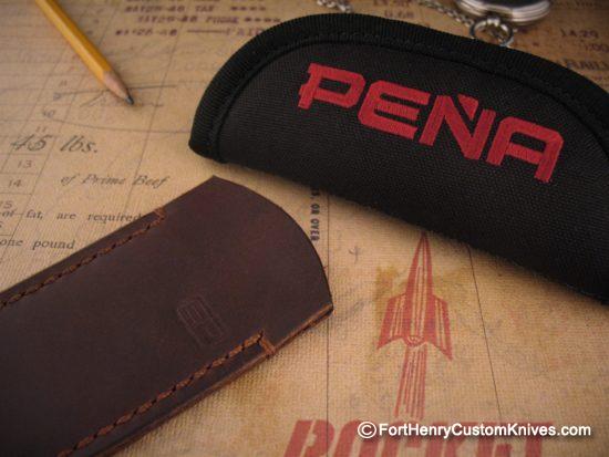 Enrique Pena - Custom Front Flipper Barlow - Free Leather Sheath - Image 9